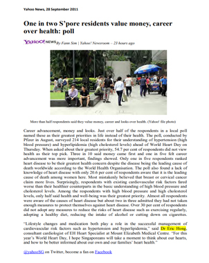 Media 2005 - 2011 One In Two S'pore Residents Value Money